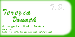 terezia donath business card